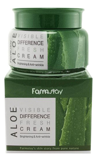 Увлажняющий крем для лица с экстрактом алоэ Visible Difference Fresh Cream Aloe 100 мл (КОРЕЯ ОРИГИНАЛ) (7350)