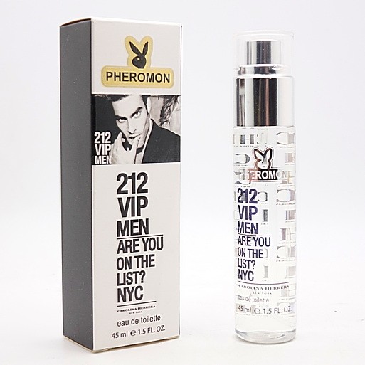Мини-парфюм с феромонами Carolina Herrera 212 VIP Men (45 мл)