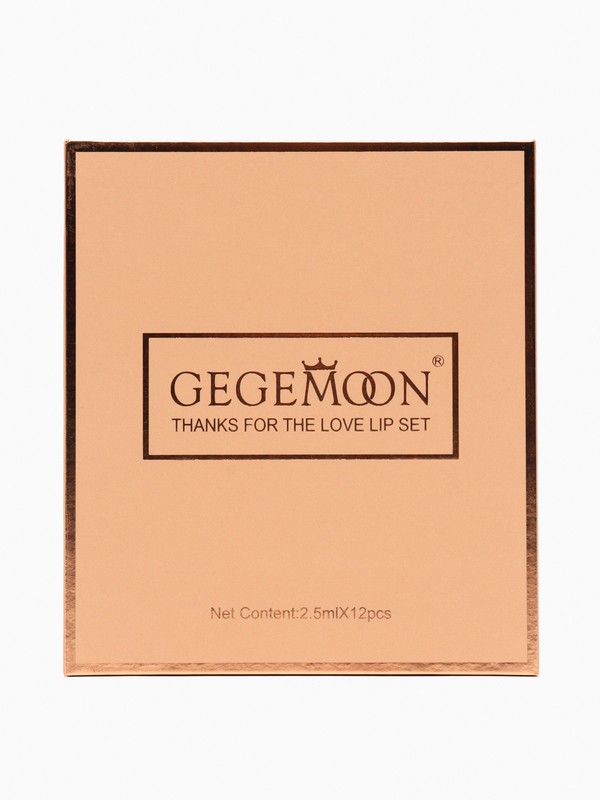 Набор жидких матовых помад Gegemoon Thanks For The Love Lip Set 12 шт