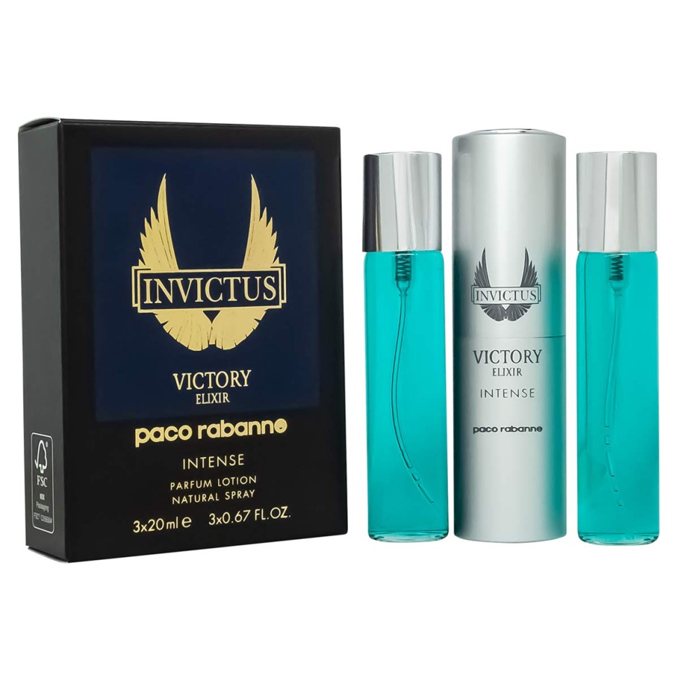 Paco Rabanne Invictus Victory Elixir - НАБОР MINI 3Х20 мл
