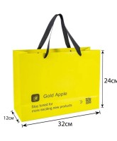 Подарочный пакет Золотое яблоко (большой)