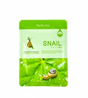 Тканевая маска с муцином улитки FarmStay Snail (Оригинал)