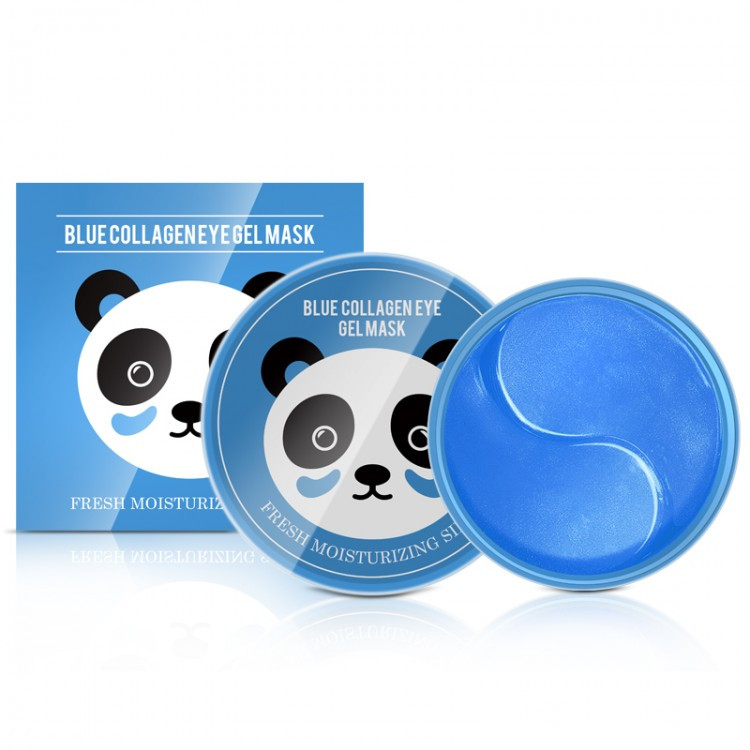 Гидрогелевые патчи для глаз с коллагеном и экстрактом черники Fresh Moisturizing Silky Blueberry Collagen Eye Gel Mask