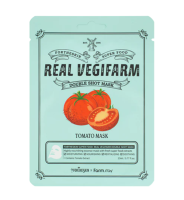 Тканевая маска для лица с экстрактом томата ForTheSkin &amp; FarmStay Super Food Real Vegifarm Double Shot Mask Tomato (Оригинал)