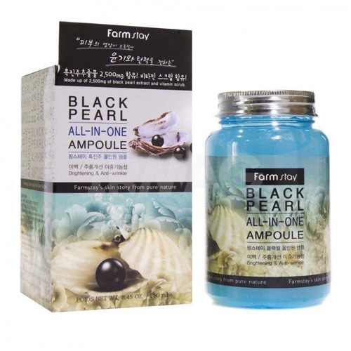 Сыворотка для лица FarmStay All-In-One Black Pearl Ampoule С экстрактом жемчуга (250 мл) (KOREA ORIGINAL) (1124991)