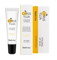 Бальзам для губ с экстрактом юдзу FarmStay Citrus Yuja Vitalizing Lip Balm 10 g