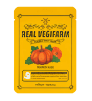 Тканевая маска для лица с экстрактом тыквы ForTheSkin &amp; FarmStay Super Food Real Vegifarm Double Shot Mask Pumpkin (Оригинал)