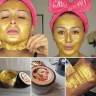 Золотая маска для лица для омолаживающего пилинга кожи лица Wokali Snail Gold Collagen (62г180)