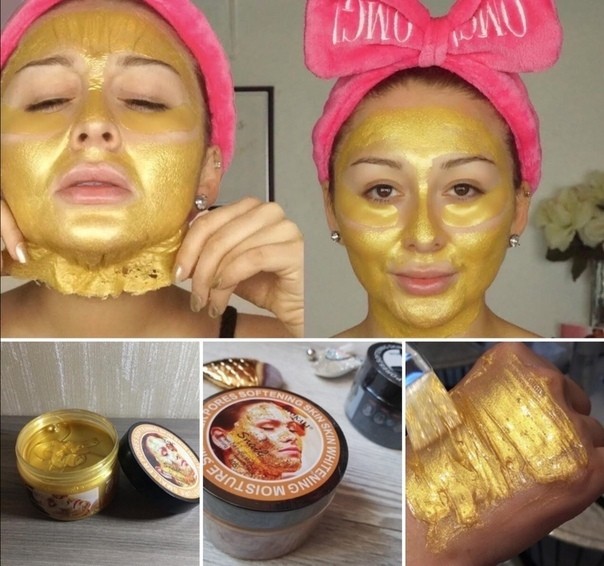 Золотая маска для лица для омолаживающего пилинга кожи лица Wokali Snail Gold Collagen (62г180)